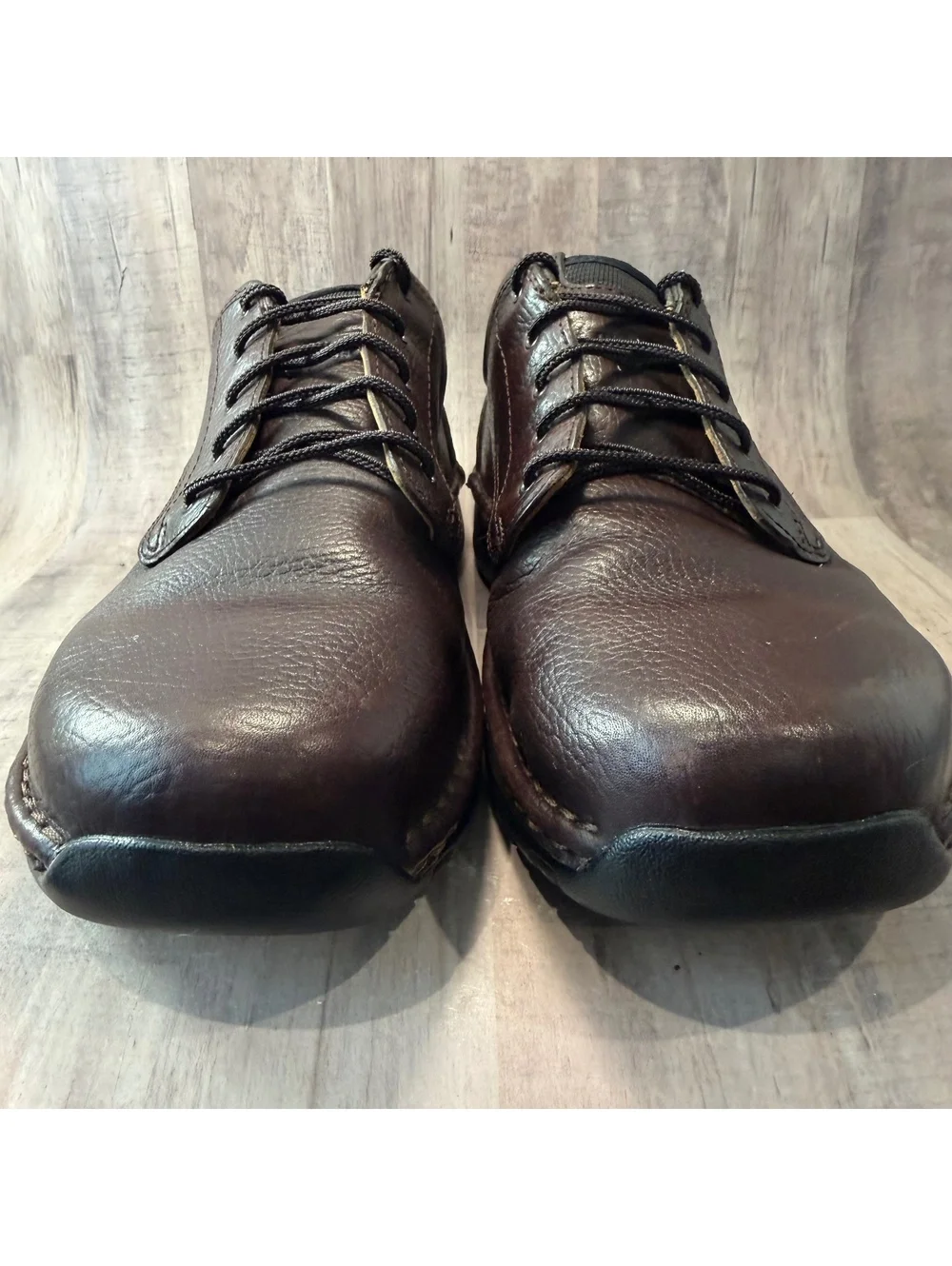 Red Wing 8704 Stitchmax Work Oxfords Mens 10 EE Brown Laced Slip Resistant Shoes